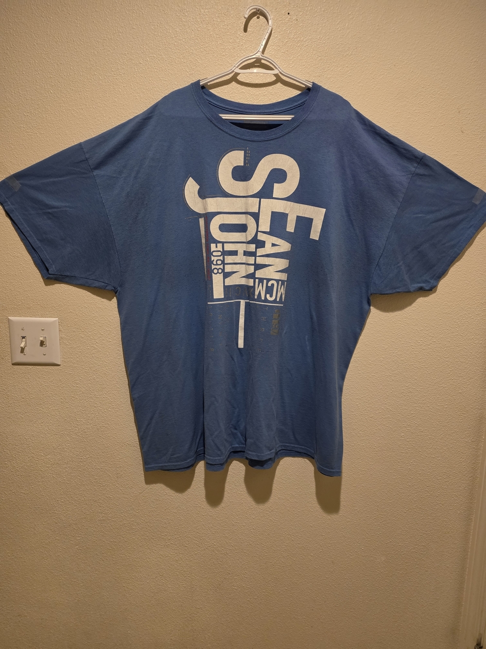 Sean John Dusty Blue Short-Sleeve Graphic Tee